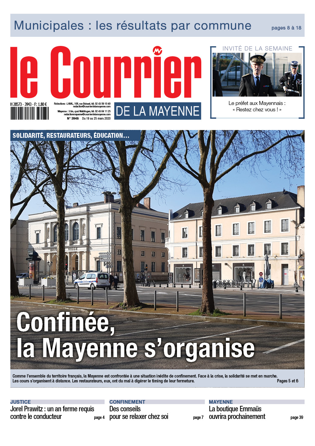 Confinée,  la Mayenne s’organise